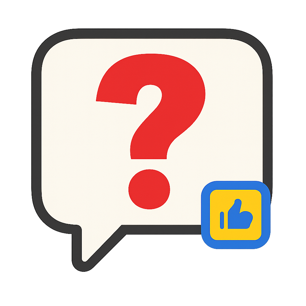 Questions sticker icon